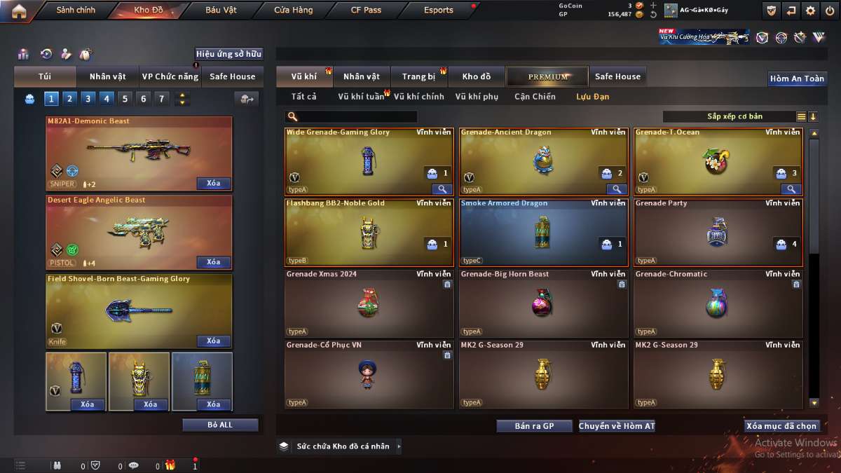shop acc cf uy tin gia re